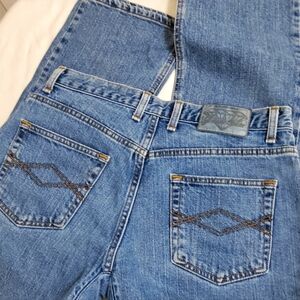 Diamond Gusset Jeans, Sz 10x30, waist 16", Hips 21", boot hem 9", 5 Pockets Uniq